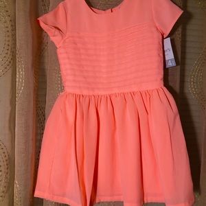 Girls’s Peach Tier Dress